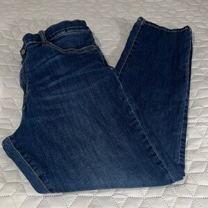 Lucky Brand Men's 410 Athletic Straight Dark Blue Jeans